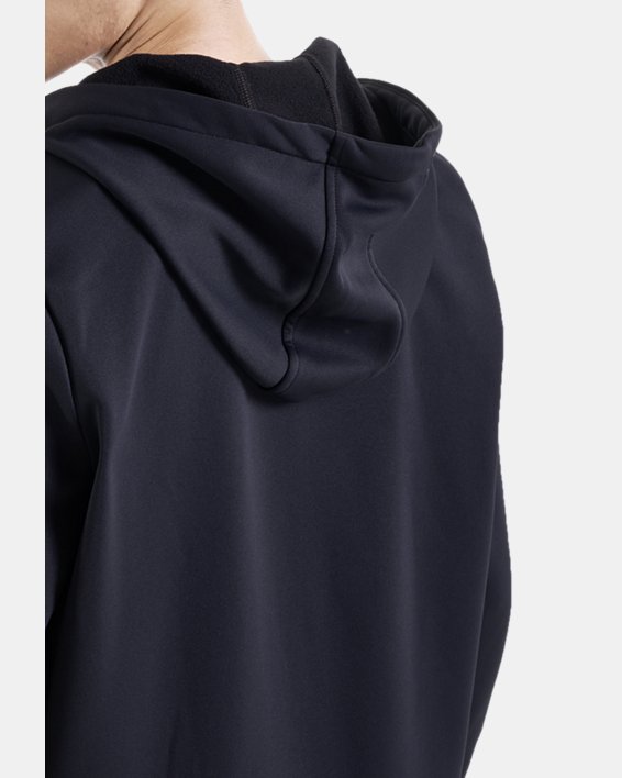 Men's Armour Fleece® Full-Zip Hoodie, Black, pdpMainDesktop image number 4